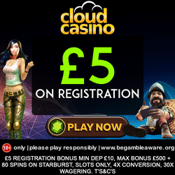 Cloud Casino No Deposit Bonus